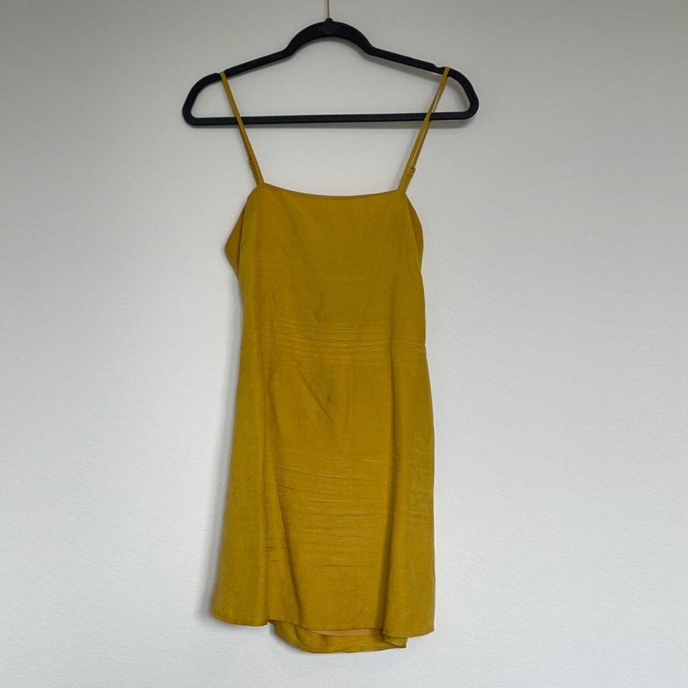 Linen Mustard Dress